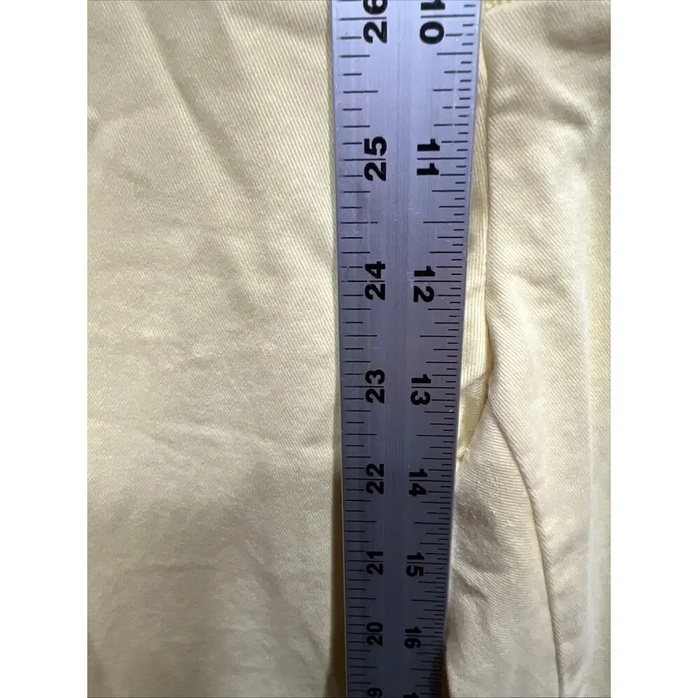 Polo Ralph Lauren Yellow Preppy Chino Pants Mens Size 48B/32 (Fits 48Bx32)